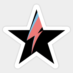 Lightning on a star Sticker